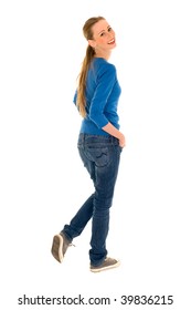 15,647 Teen girl standing back Images, Stock Photos & Vectors ...