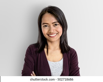 Young Woman Smiling Cheerful Concept - Shutterstock ID 502718686