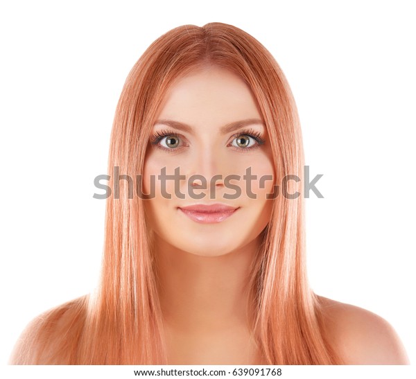 Young Woman Strawberry Blonde Hair On Stock Photo Edit Now 639091768