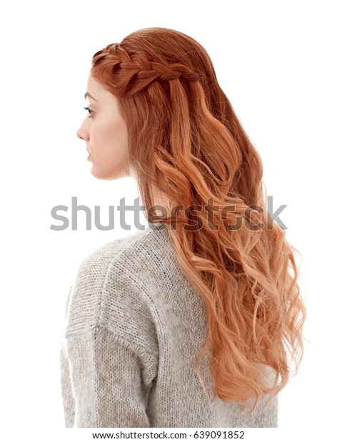 Young Woman Strawberry Blonde Hair On Stock Photo Edit Now 639091852