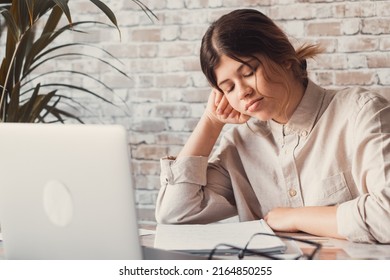 Young Woman Student Sitting Desk Full Stock Photo 2164850255 | Shutterstock