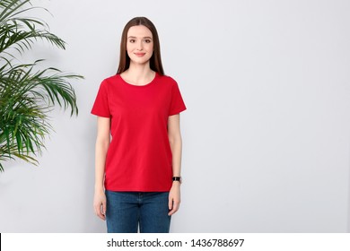 Download Red Tshirt Mockup High Res Stock Images Shutterstock