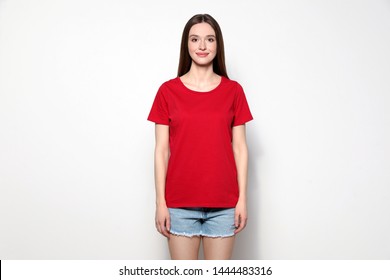 Download Red Tshirt Mockup High Res Stock Images Shutterstock