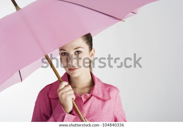 large pink umbrella