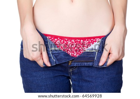 That sexy women in unzipped jeans Sexy women in unzipped jeans