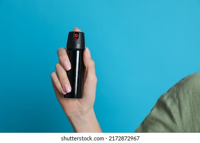 Young Woman Using Pepper Spray On Stock Photo 2172872967 | Shutterstock