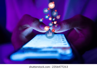 Young woman using smartphone, concept social media marketing - Powered by Shutterstock