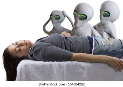 Young Woman Is The Victim Of An Alien Abduction