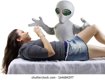 Young Woman Is The Victim Of An Alien Abduction