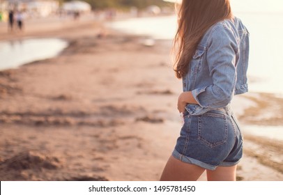 jean jacket with shorts