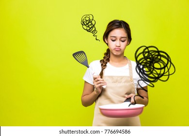 Young Woman Who Failed Cooking.