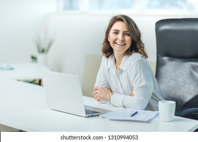 Young Woman Working In Office