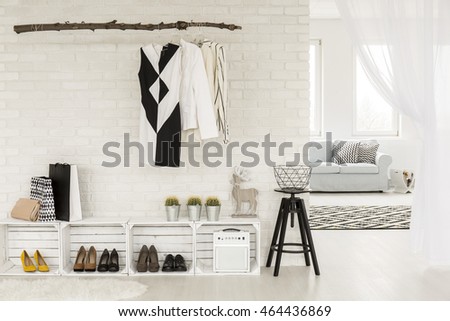 Similar – Image, Stock Photo airy | cloth on hook II