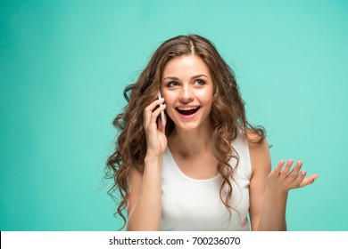 The young woman's portrait with happy emotions - Shutterstock ID 700236070