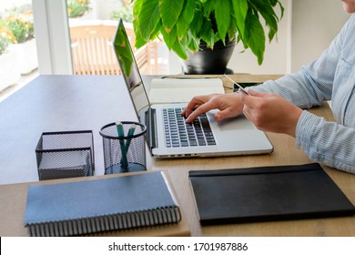 young women working from home on line. making on line shopping on line . - Shutterstock ID 1701987886