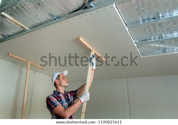 Young Worker Protection Work Gloves Fixing Stock Photo Edit Now