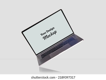 Your Design Here Mockup Laptop Screen Ready For Your Image Inside.