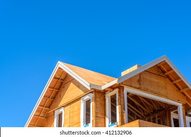 Your Dream Home. New Residential Construction House Framing.