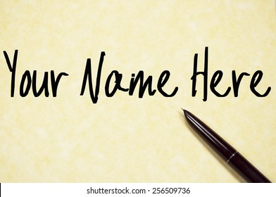 Your Name Here Images Stock Photos Vectors Shutterstock