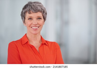 Youre Never Too Old To Pursue Your Dreams. Portrait Of A Mature Businesswoman Standing In An Office Setting.