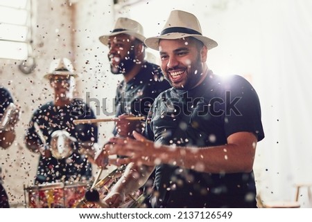 Similar – Image, Stock Photo the music plays here Music