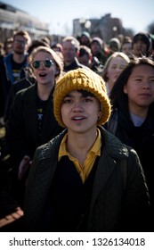 Youth Activists From Kentucky And Across The US Occupy The Office Of Senator Mitch McConnell In Protest Of His Attempts To Defeat The Green New Deal. Washington DC. USA. February 25, 2019