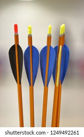 Youth Archery Arrows, Colorful Close-up