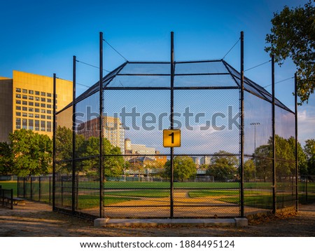 Youth Baseball Field at Charles River Esplanade Park in Boston