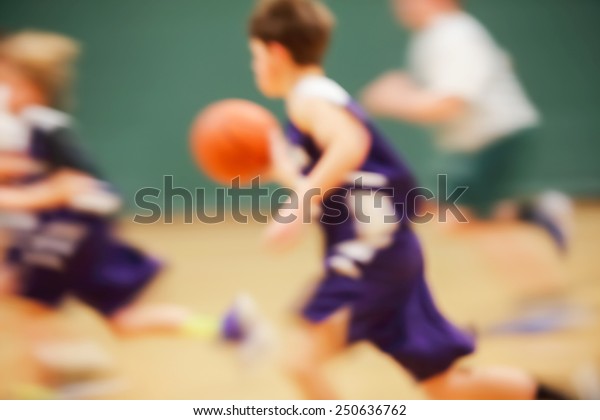 Youth Basketball motion\
blur