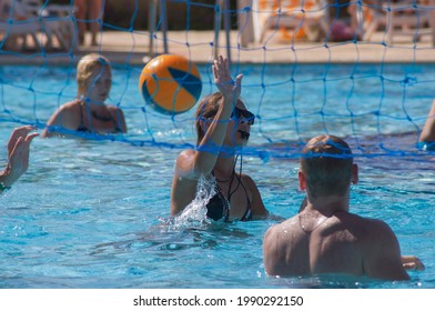 Youth Play Water Polo In Ball Pool Sharm El Sheikh, Egypt, June 6, 2012