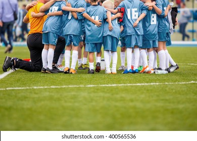 Youth Soccer Football Team. Group Photo.