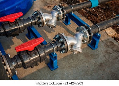 Y-strainer in the suction pipeline of the water pump to prevent strange things from entering the water pump causing damage to pump impeller.