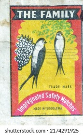 Yugoslavia - Circa 1960s : Matchbox Label From The Family, Impregnated Safety Matches, Circa 1960s.