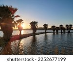 Yuma Arizona Lake Sunset Spring Time