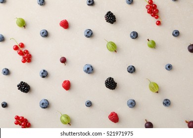 Yummy Berry Background, Food Pattern