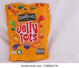 Yummy Colorful Jelly Tots Created By Rowntrees - Making Candy And Sweets  Since 1881. Norfolk, UK - July 21st 2020