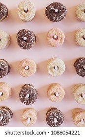 A Yummy Pink Donut Wall