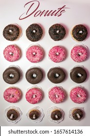 A Yummy Pink Donut Wall