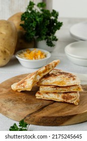 Yummy Potato Cheese Flat Bread