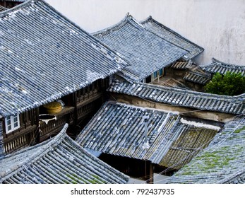 Yunnan Dali Weishan County Yi cottage building landscape