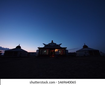 Yurts in Hohhot, Inner Mongolia.