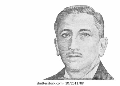 Yusof Bin Ishak. Portrait From Singapore  Banknotes. 