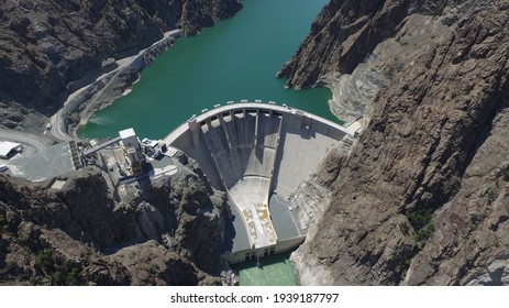Yusufeli dam built on the Çoruh River in Artvin
 - Shutterstock ID 1939187797