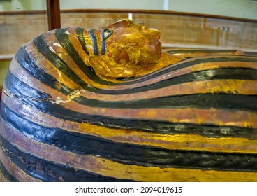 Yuya Anthropoid Coffin In Cairo Museum, Egypt