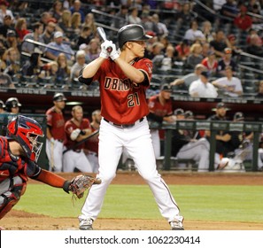 Zack Greinke Pitcher For The Arizona D-Back’s At Chase Field In Phoenix, Arizona USA March 27,2018.