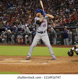 Zack Wheeler Pitcher For The New York Mets At Chase Field In Phoenix, Arizona USA June 17,2018.