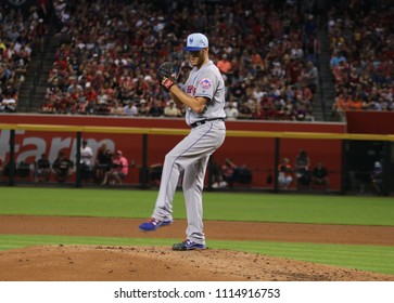 Zack Wheeler Pitcher For The New York Mets At Chase Field In Phoenix, Arizona USA June 17,2018.