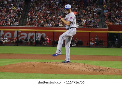 Zack Wheeler Pitcher For The New York Mets At Chase Field In Phoenix, Arizona USA June 17,2018.