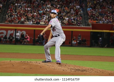 Zack Wheeler Pitcher For The New York Mets At Chase Field In Phoenix, Arizona USA June 17,2018.