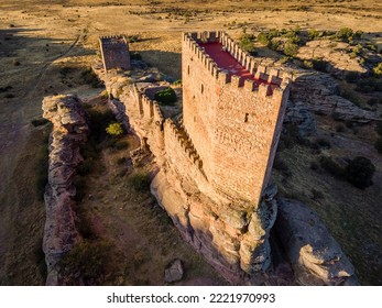 Zafra castle, 12th century, Campillo de Dueñas, Guadalajara, Spain - Shutterstock ID 2221970993